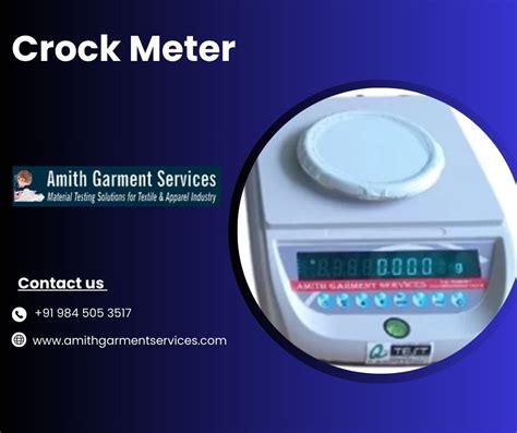 Digital CROCKMETER services|crock meters for sale.